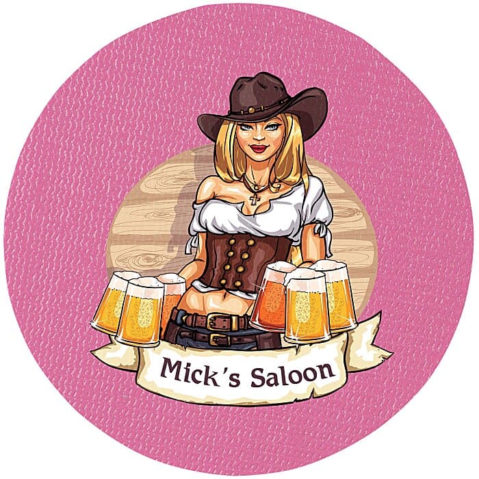 Vinyl Coaster - 4 inches Circle - Full Color