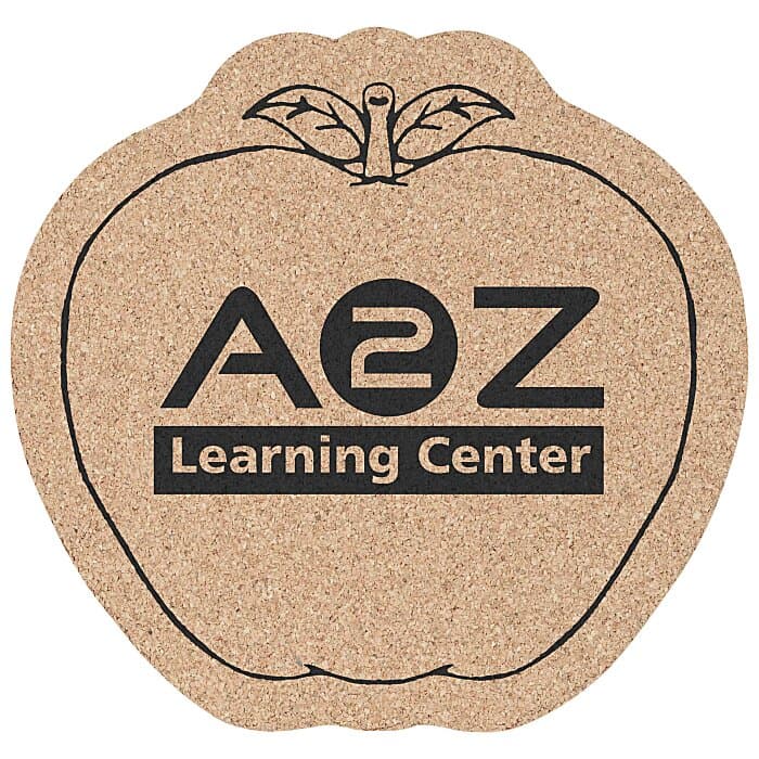 Large Cork Coaster - Apple
