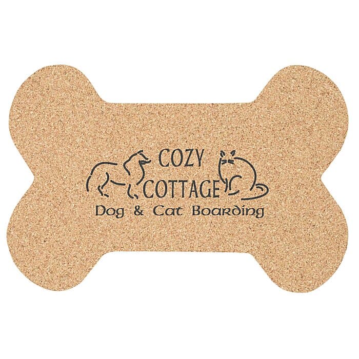 Large Cork Coaster - Bone