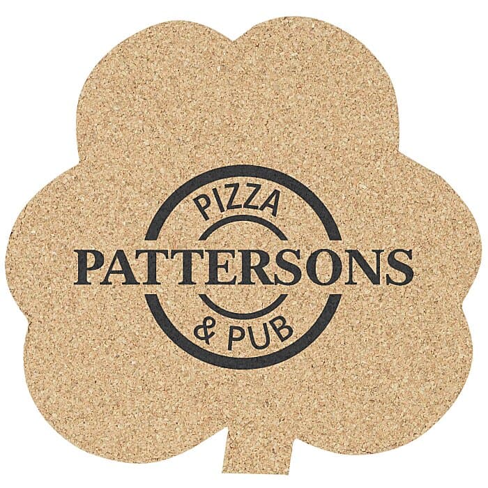 Large Cork Coaster - Shamrock
