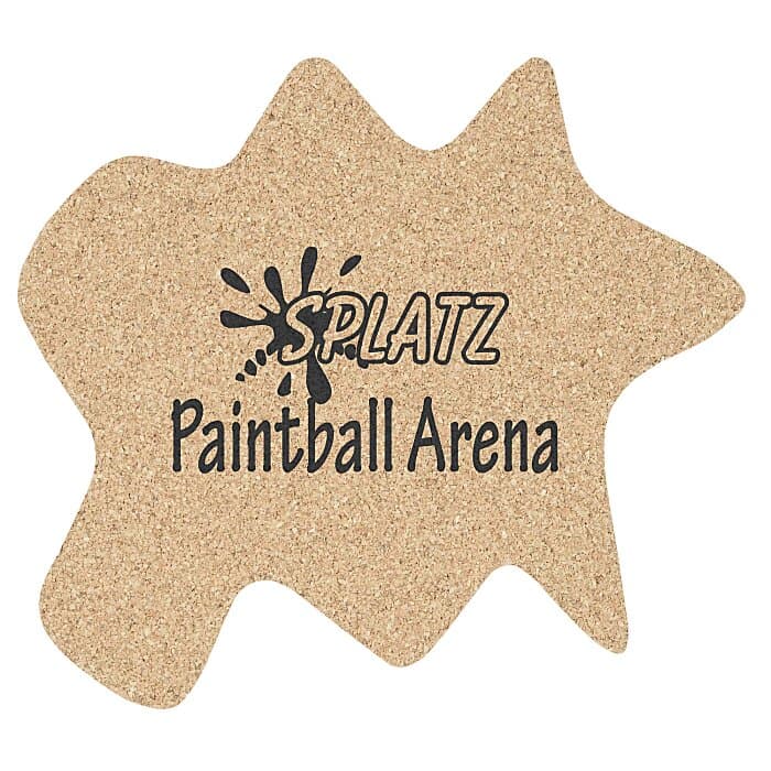 Large Cork Coaster - Splat