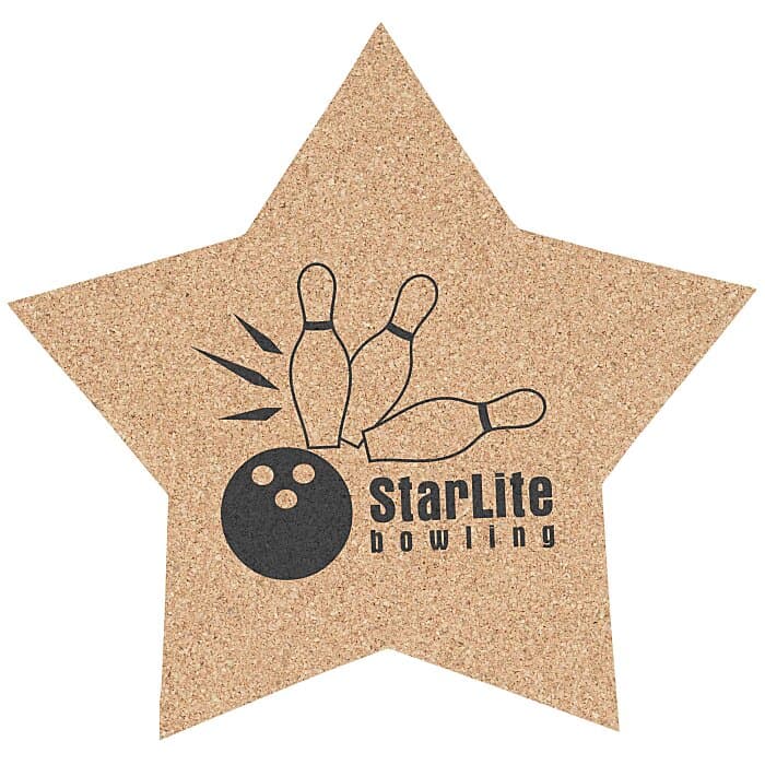 Large Cork Coaster - Star