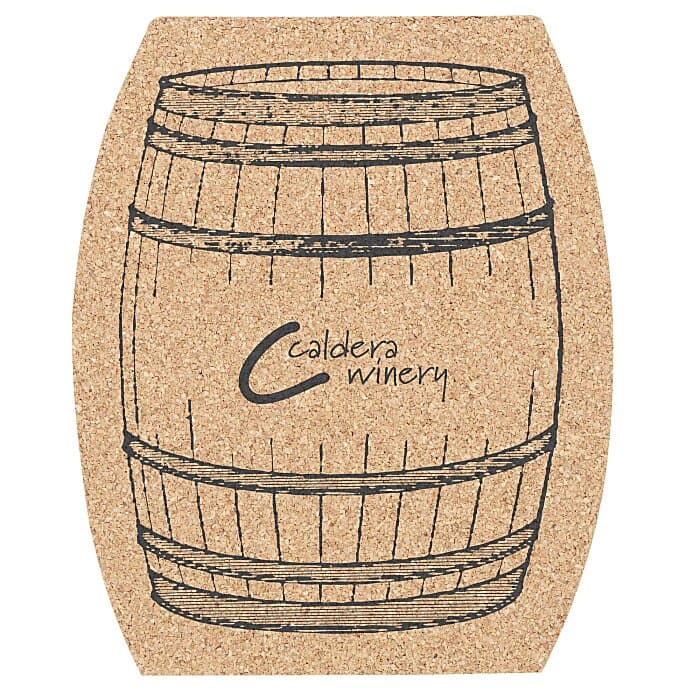 Large Cork Coaster - Barrel