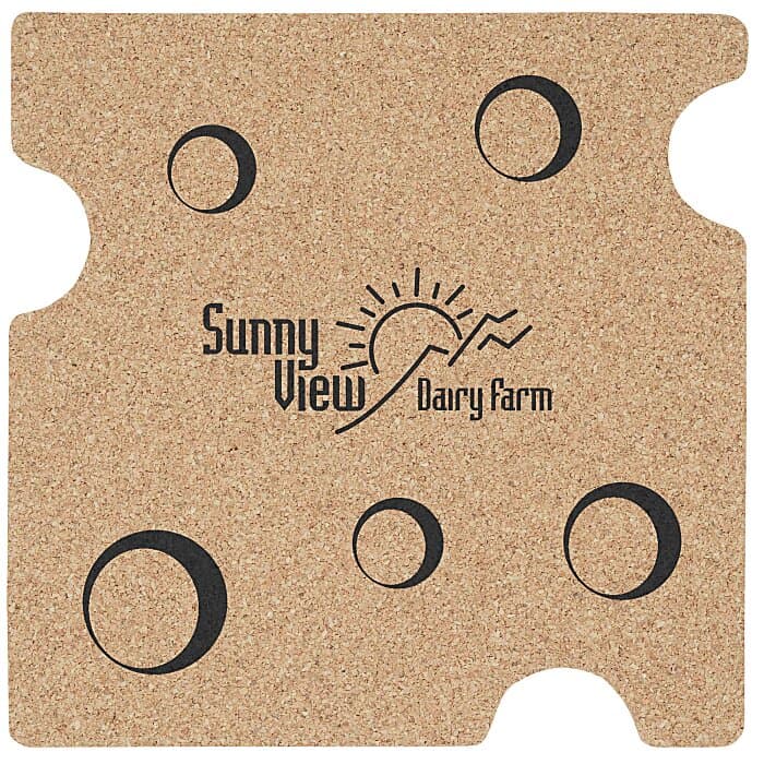 Large Cork Coaster - Swiss Cheese