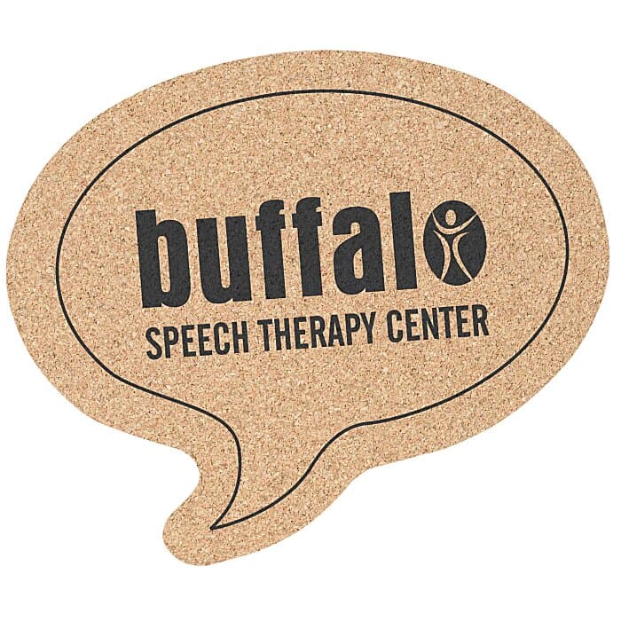 Large Cork Coaster - Talk Bubble