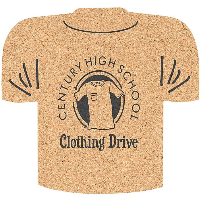 Large Cork Coaster - T-Shirt