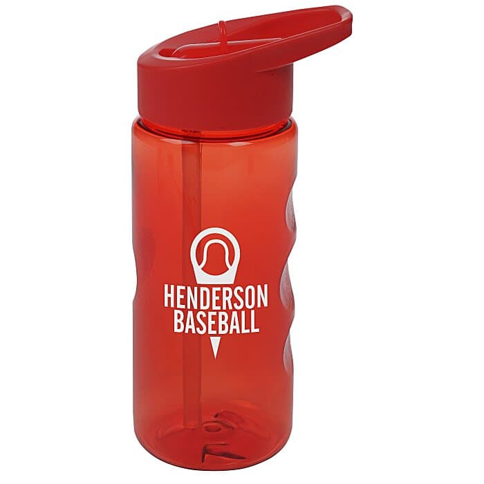 Mini Mountain Bottle with Flip Straw Lid - 22 oz
