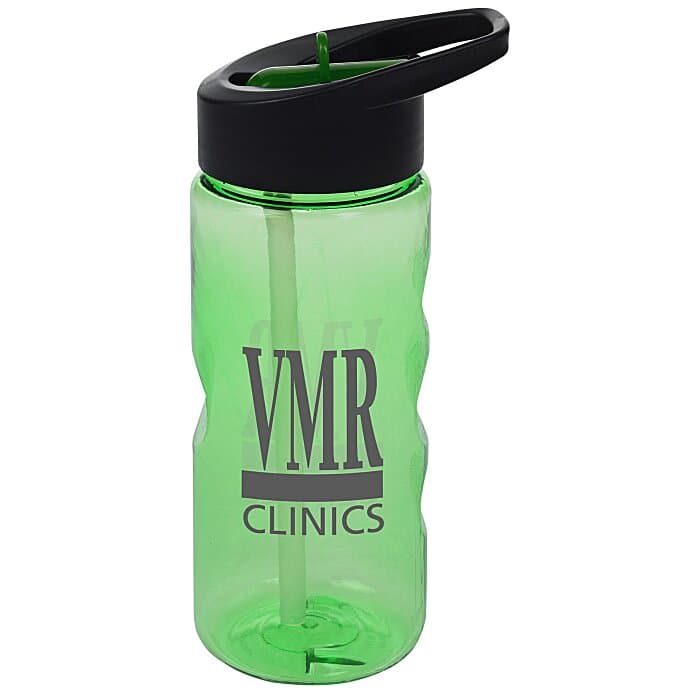 Mini Mountain Bottle with Two-Tone Flip Straw Lid - 22 oz