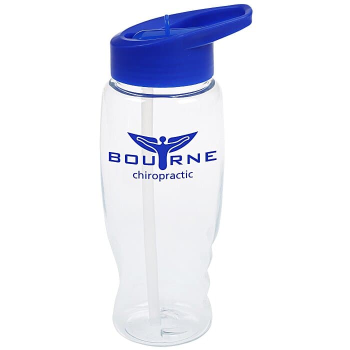 Clear Impact Comfort Grip Bottle with Flip Straw Lid - 27 oz.