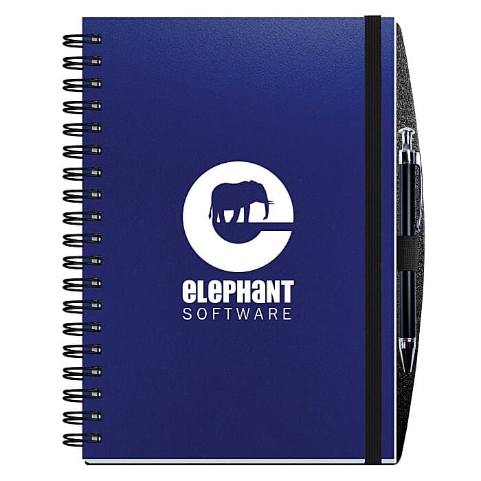 Polypro Journal with Pen - 10 inches x 7 inches - 100 sheet - Solid