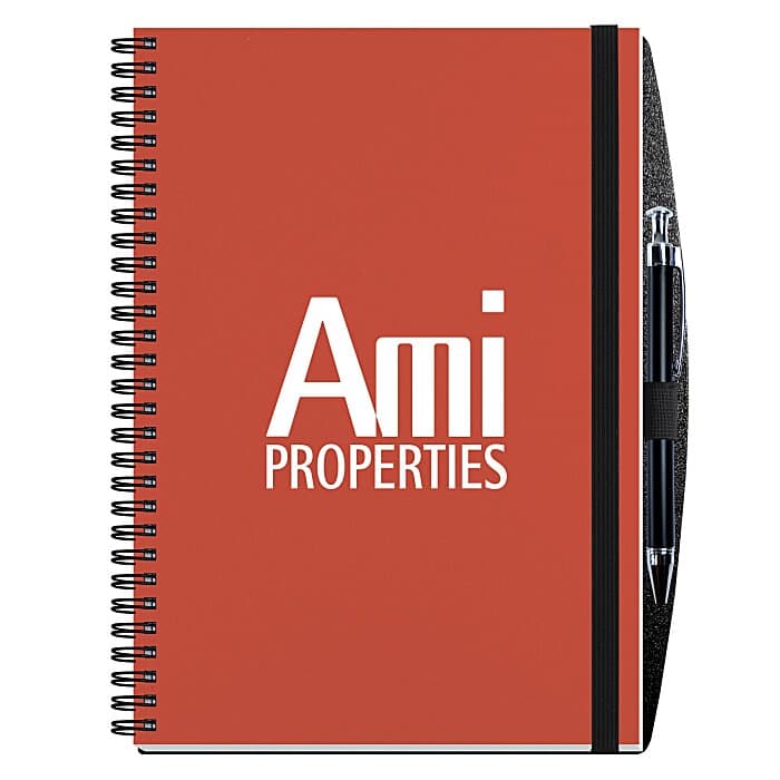 Polypro Journal with Pen - 10 inches x 7 inches - 50 sheet - Solid