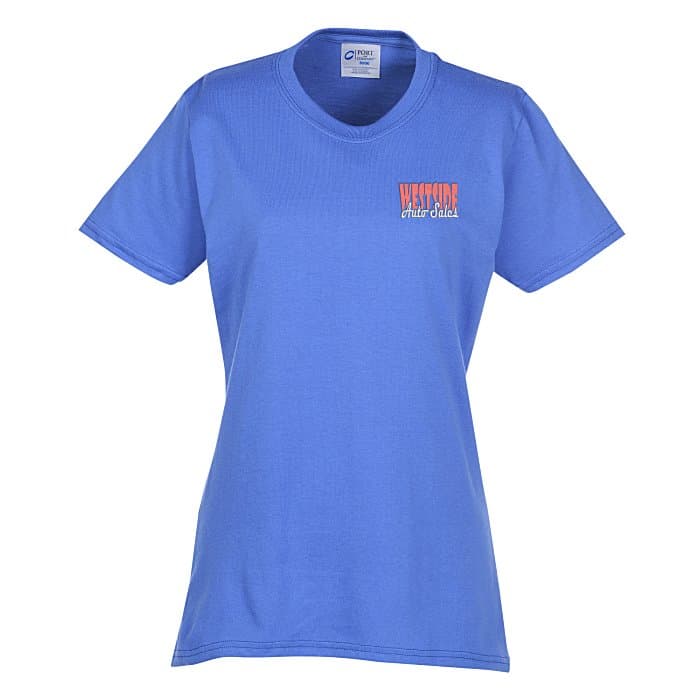 Port 50/50 Blend T-Shirt - Ladies' - Embroidered