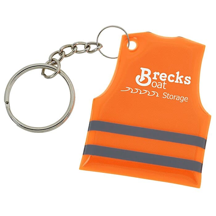 Reflective Safety Vest Keychain