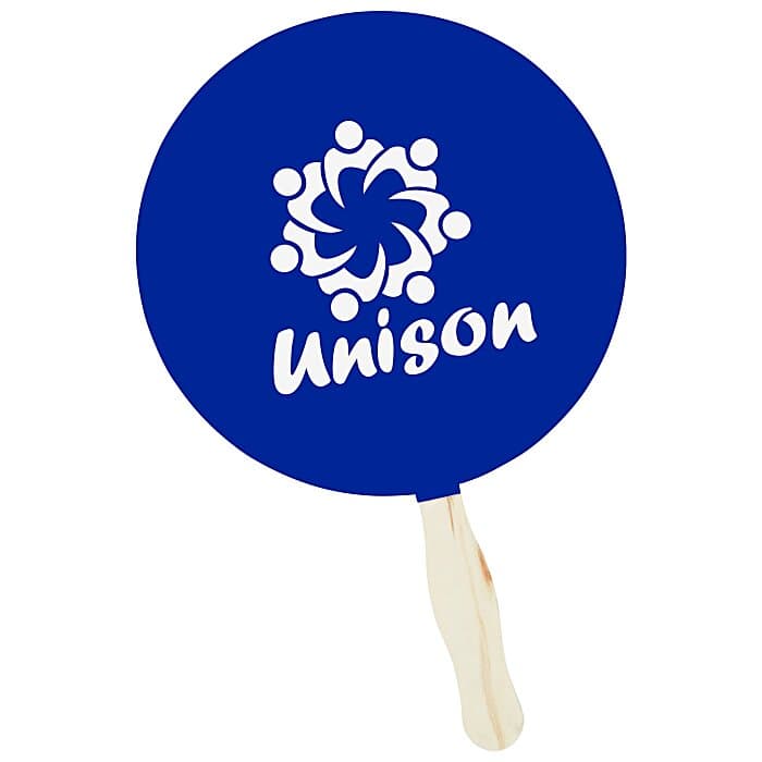 Kraft Back Hand Fan - 8 inches Round