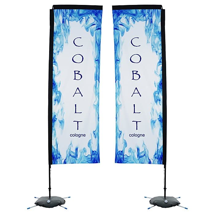 Indoor Rectangular Sail Sign - 10' - Two Sided