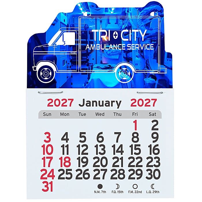 Peel-N-Stick Calendar - Ambulance