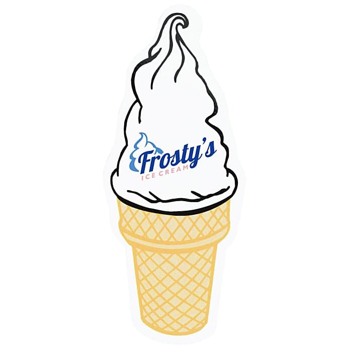 Flat Flexible Magnet - Ice Cream Cone