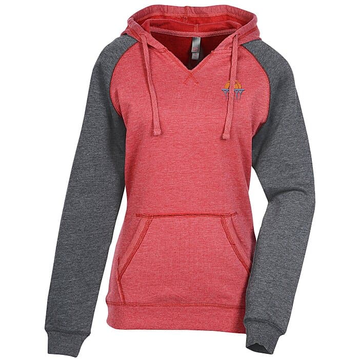 Varsity Fleece Raglan Hoodie - Ladies' - Embroidered