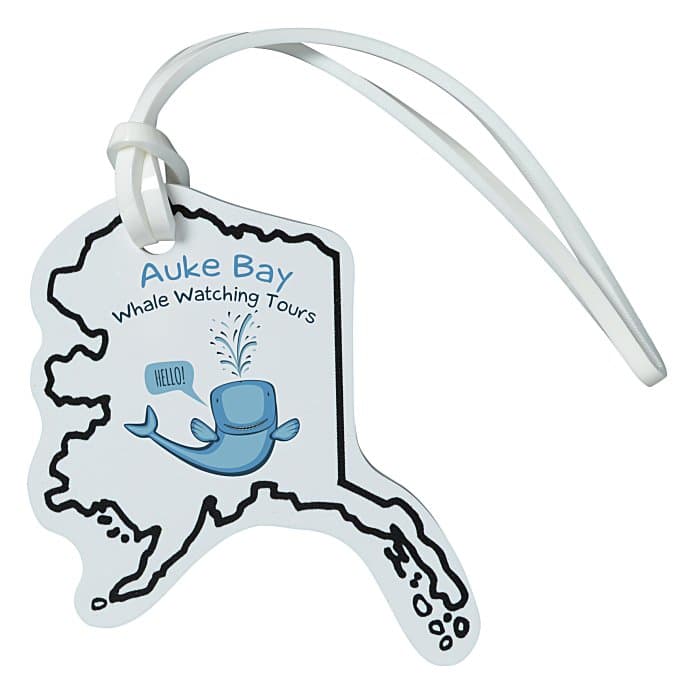 Soft Vinyl Full Color Luggage Tag - Alaska