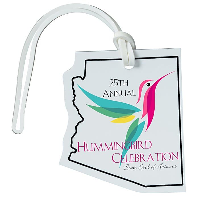 Soft Vinyl Full Color Luggage Tag - Arizona