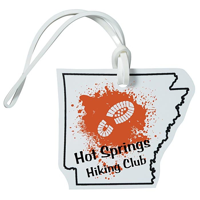 Soft Vinyl Full Color Luggage Tag - Arkansas