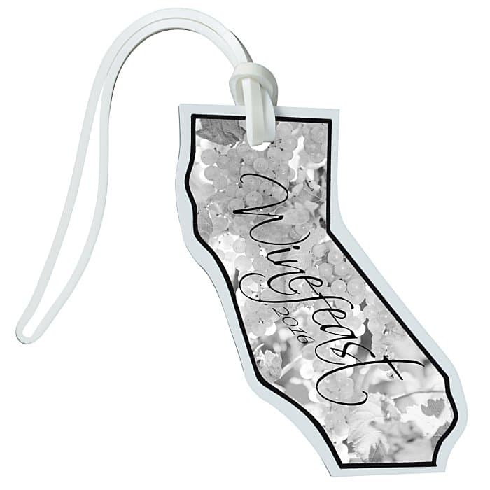 Soft Vinyl Full Color Luggage Tag - California