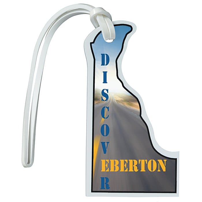 Soft Vinyl Full Color Luggage Tag - Delaware