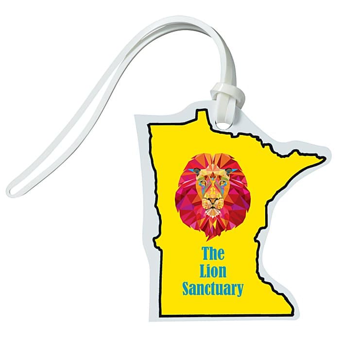 Soft Vinyl Full Color Luggage Tag - Minnesota