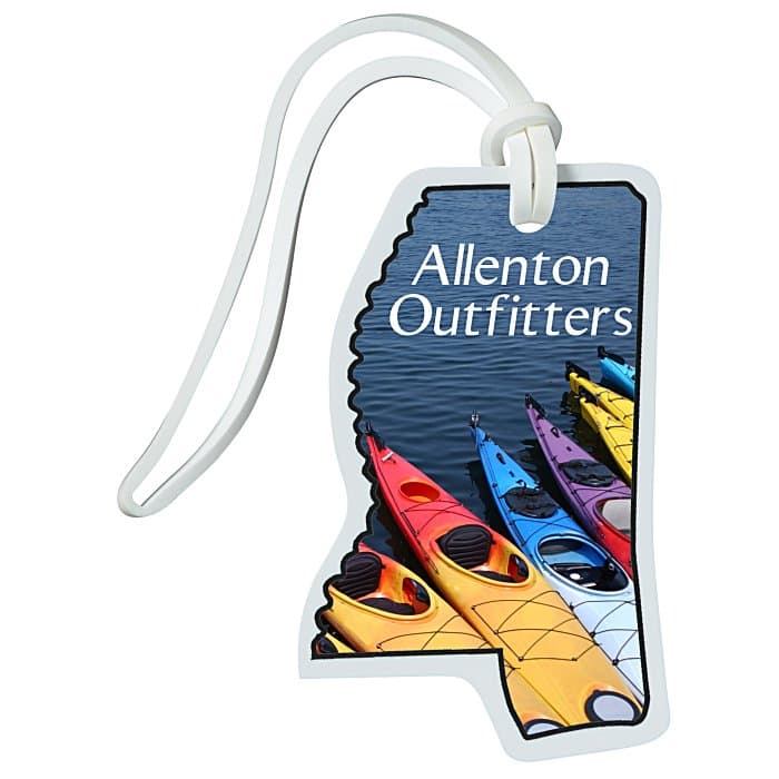Soft Vinyl Full Color Luggage Tag - Mississippi