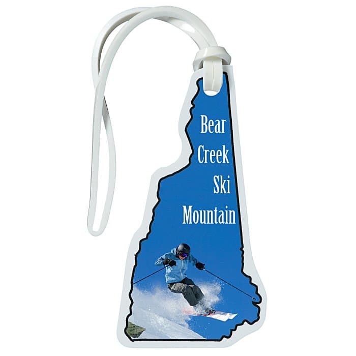 Soft Vinyl Full Color Luggage Tag - New Hampshire