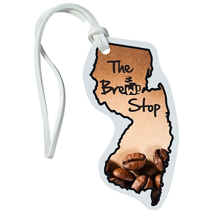Soft Vinyl Full Color Luggage Tag - New Jersey