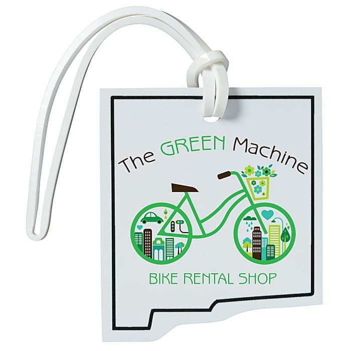Soft Vinyl Full Color Luggage Tag - New Mexico