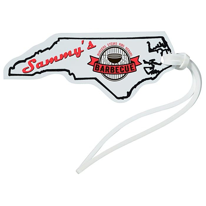 Soft Vinyl Full Color Luggage Tag - North Carolina