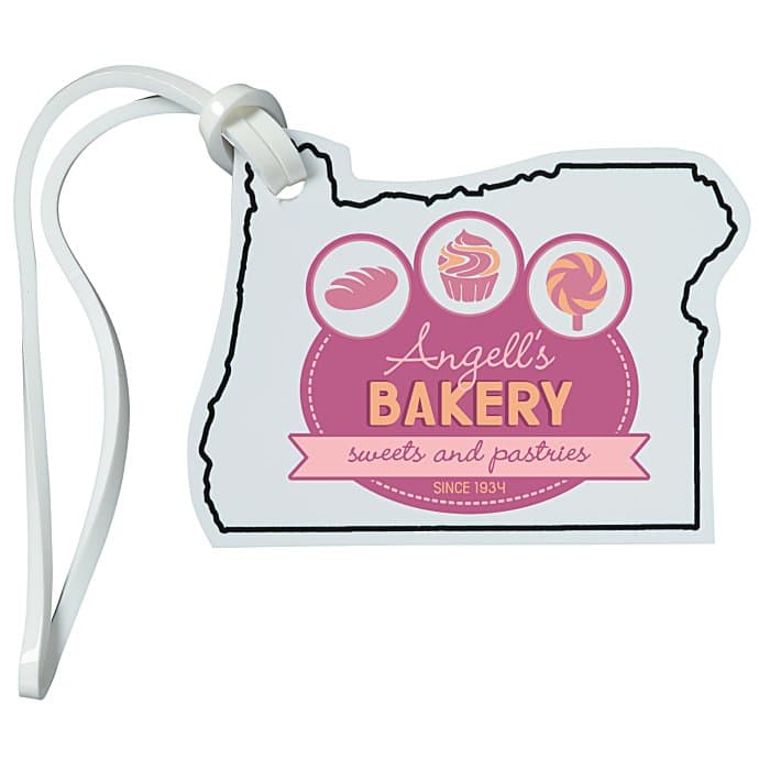 Soft Vinyl Full Color Luggage Tag - Oregon