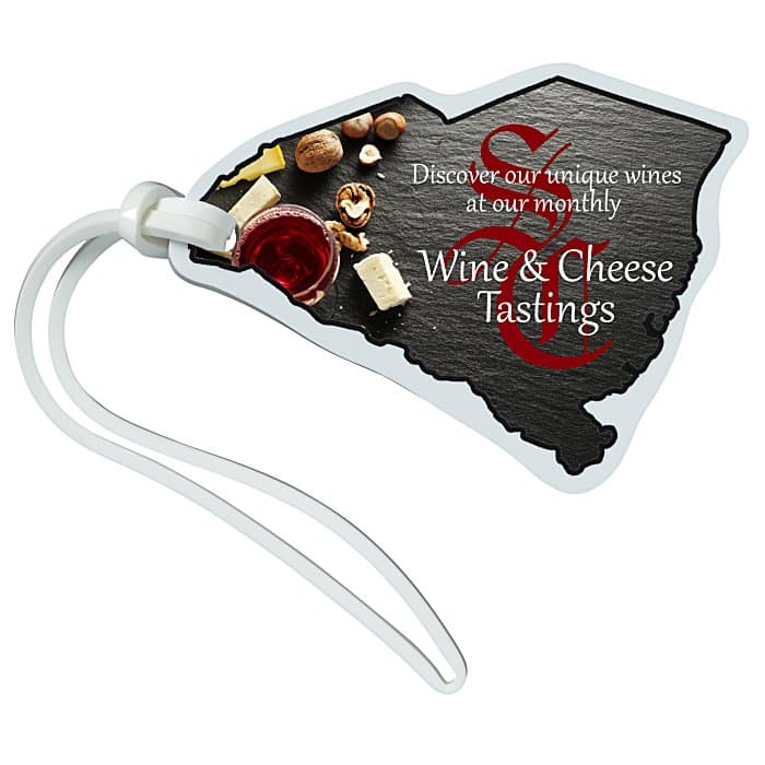 Soft Vinyl Full Color Luggage Tag - South Carolina