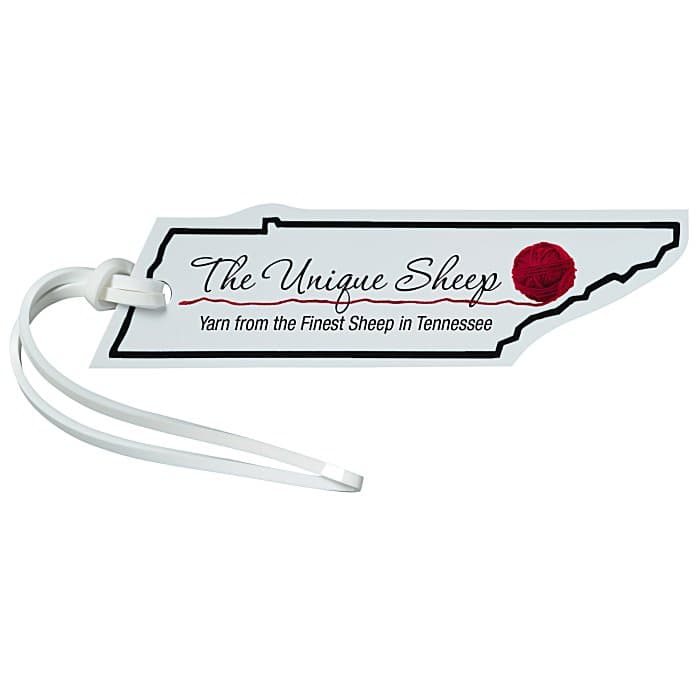 Soft Vinyl Full Color Luggage Tag - Tennessee
