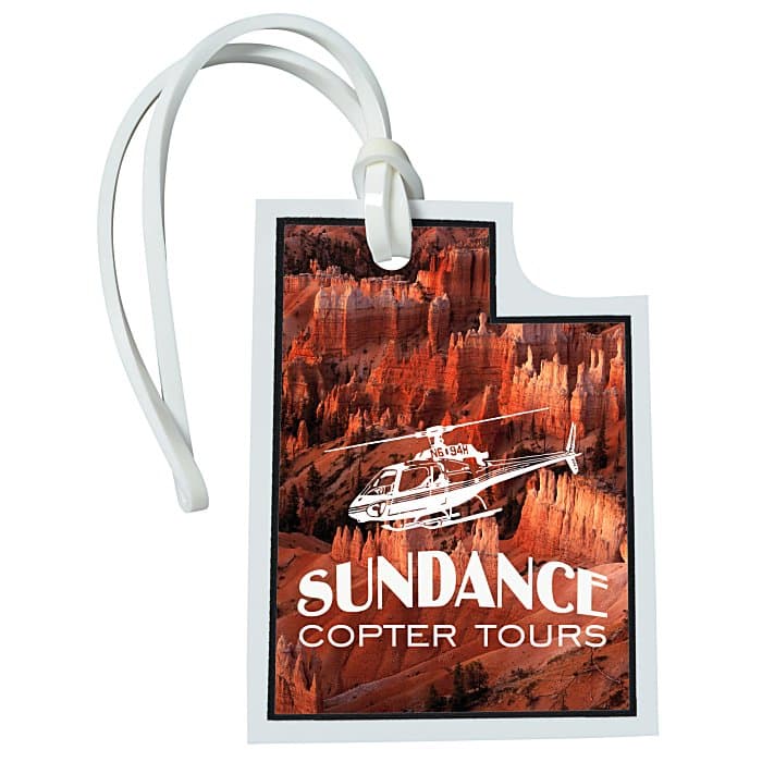 Soft Vinyl Full Color Luggage Tag - Utah