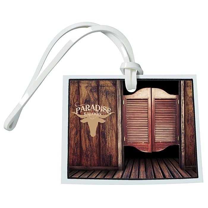 Soft Vinyl Full Color Luggage Tag - Wyoming