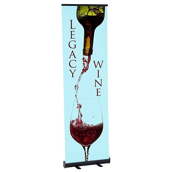Economy Retractable Fabric Banner Display - 24 inches