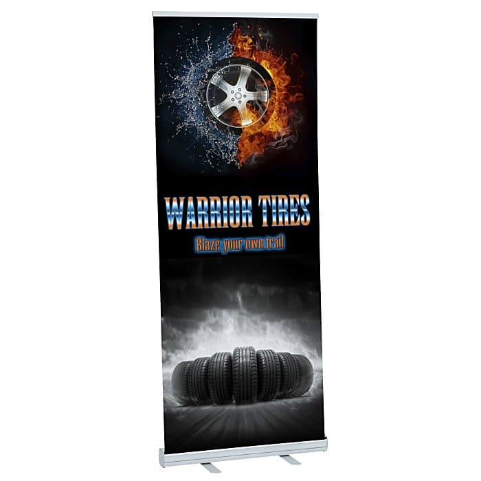 Economy Retractable Fabric Banner Display - 31 1/2 inches