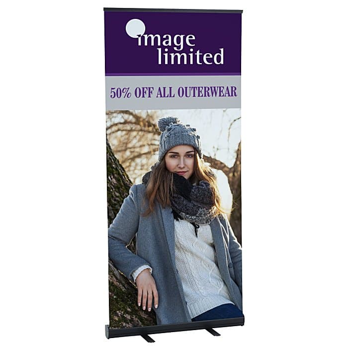 Economy Retractable Fabric Banner Display - 36 inches