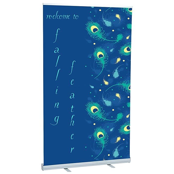Economy Retractable Fabric Banner Display - 47 1/4 inches
