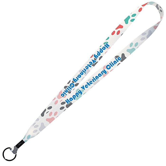 Dye-Sub Lanyard - 3/4 inches - 34 inches - Metal Split Ring