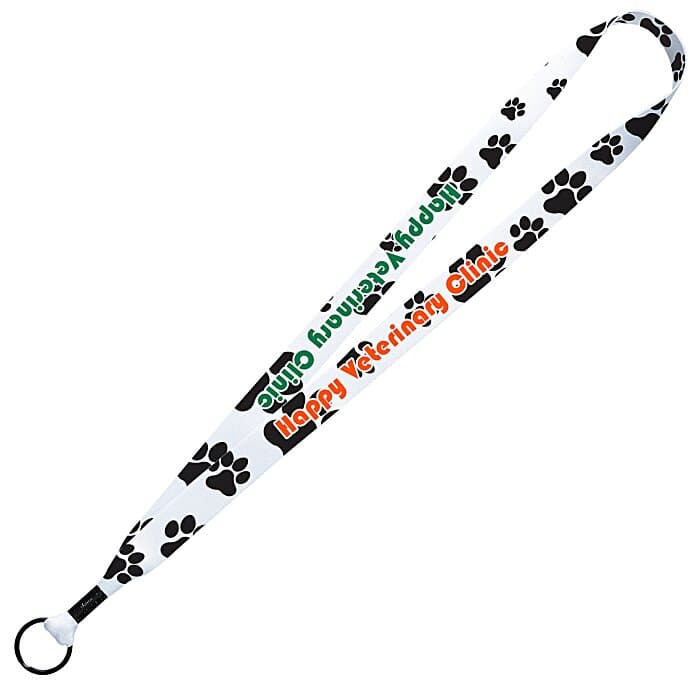 Dye-Sub Lanyard - 3/4 inches - 36 inches - Metal Split Ring