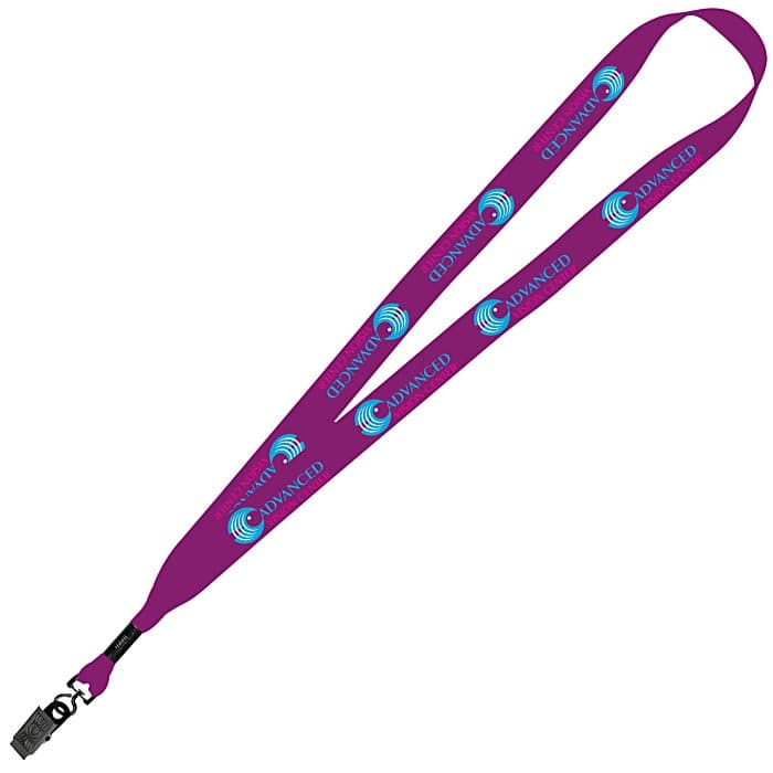 Dye-Sub Lanyard - 3/4 inches - 36 inches - Metal Bulldog Clip