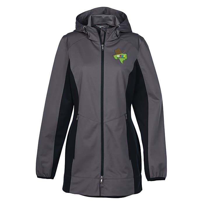 Lightweight Hooded Colorblock Soft Shell Jacket - Ladies'