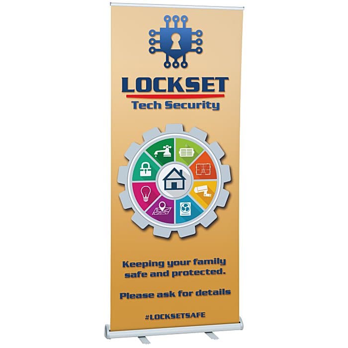 Value Polypropylene Retractable Banner Display - 33-1/2 inches