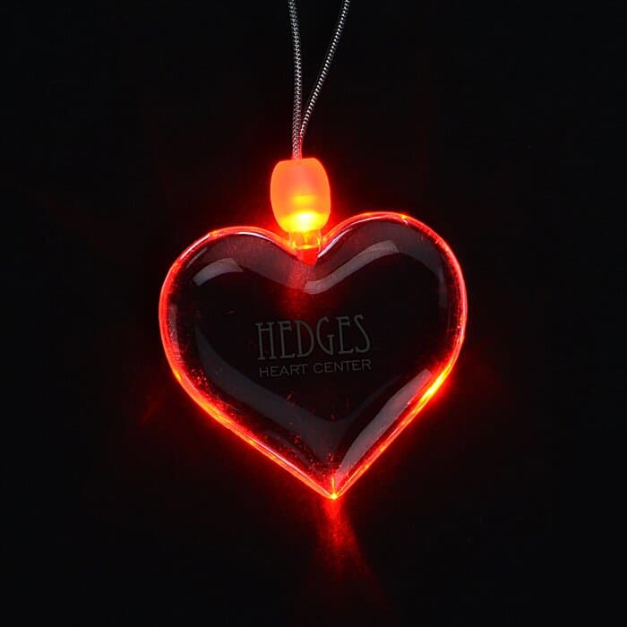 Light-Up Pendant Necklace - Heart