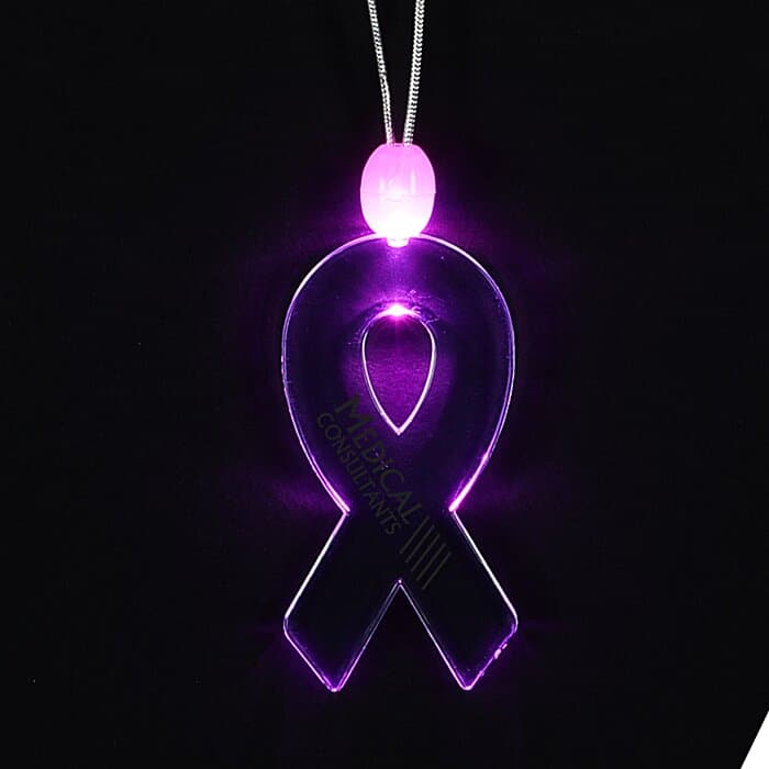 Light-Up Pendant Necklace - Ribbon