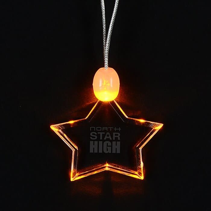 Light-Up Pendant Necklace - Star